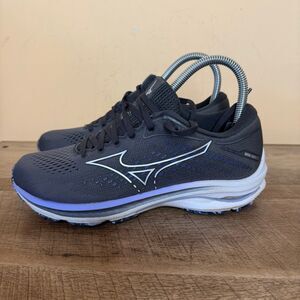 Mizuno Womens Wave Rider 25 Gray Purple Running Shoes Sneakers Size 7